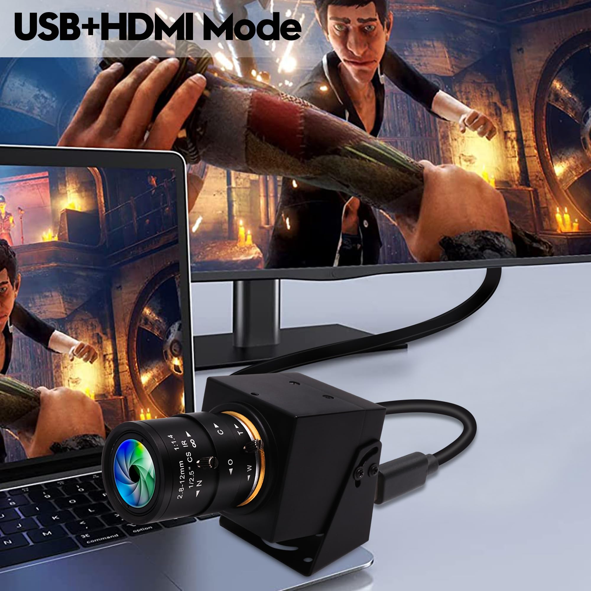 Hdmi Usb Camera 4K Ifwaetr Usb Webcam For Live Streaming 30Fps 4X Optical Zoom Lens Usb Hdmi Simultaneous Output Video Camera Cl
